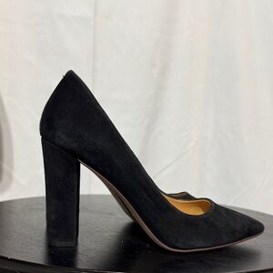 J. Crew Black Suede Heels